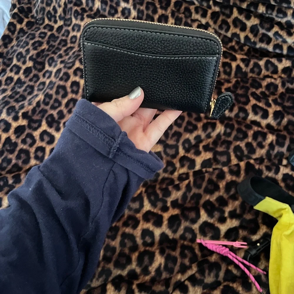 Coach Black Wallet with Gold Accents - Picture 2 of 3
